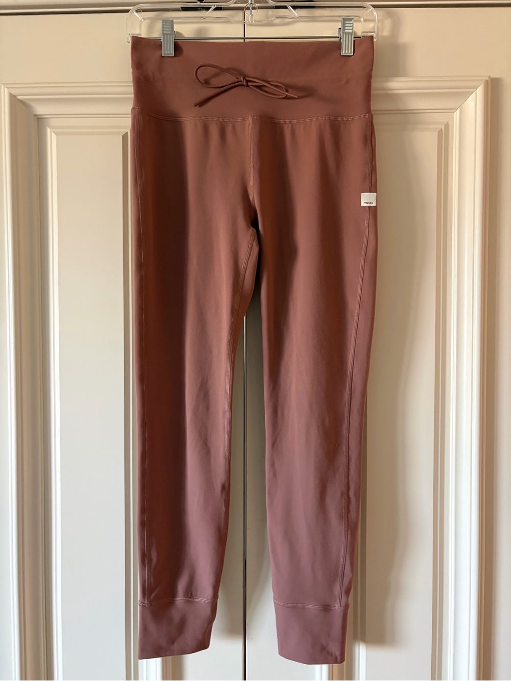 Viori Women’s High-Rise Leggings in Mauve with Drawstring Waist